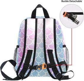 img 2 attached to Mermaid Backpack Colorful Elementary Resistant Backpacks and Kids' Backpacks