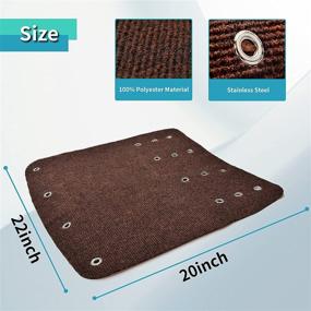 img 3 attached to 🏞 Повысьте комфорт и безопасность с RVMATE 3 Pack RV Step Rugs: Премиум 22-дюймовые накладки для ступеней RV для обхода кемперовых ступеней и радиусных ступеней