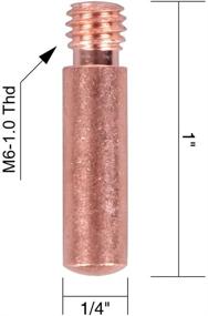 img 1 attached to 🔧 YesWelder 25-уп MIG контактная сопло 11-30 (0.030&#34;) для сварки Линкольна Твеко MIG Guns 100L Mini: Превосходное качество для оптимальной сварки