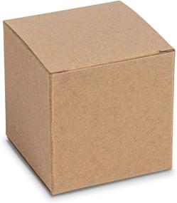 img 3 attached to 🎁 MT Products Tuck Top Kraft Paperboard Gift Box - Convenient Packaging for All Occasions (30 Pieces, 4x4x4 inches)