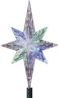 🌟 enhance your christmas décor with the ksa 11" lighted led color changing star christmas tree topper - multi lights! logo