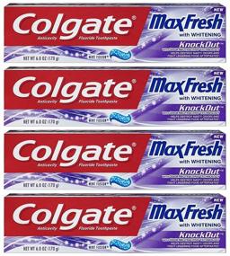 img 4 attached to 🦷 Colgate Max Fresh Toothpaste KnockOut - Odor Neutralizing Technology - Pack of 4 Tubes