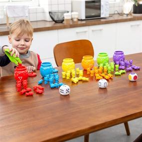 img 2 attached to 🧸 Joyin Play-Act Counting Sorting Bears Toy Set: Enhance Toddler Learning with Color Recognition, STEM Education, and Fine Motor Skills-72 Bears, Sorting Cups, Dice and Activity Book