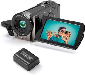 img 4 attached to HAOHUNT Full HD 1080P Video Camera Camcorder with 24MP & 16X Zoom: Black