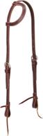 🐴 premium burgundy weaver leather latigo leather flat sliding ear headstall – one size логотип