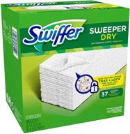 🧹 swiffer sweeper dry sweeping cloths mop and broom floor cleaner refills unscented - 40 count: effective cleaning solution for your floors logo