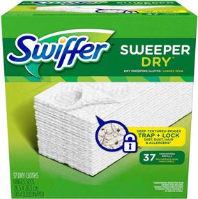 img 3 attached to 🧹 Swiffer Sweeper Dry Sweeping Cloths Mop and Broom Floor Cleaner Refills Unscented - 40 Count: Effective Cleaning Solution for Your Floors