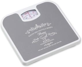 img 4 attached to 🏋️ Home Basics Paris Inspired Bathroom Weighing Scale: Mechanical, Up to 280 lbs, Grey