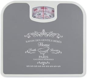 img 3 attached to 🏋️ Home Basics Paris Inspired Bathroom Weighing Scale: Mechanical, Up to 280 lbs, Grey