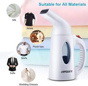 img 3 attached to URPOWER Garment Steamer 130ml: Fast Heat-up 7-in-1 Portable Handheld Fabric & Clothes Steamer for Home and Travel - High Capacity with Travel Pouch Included (Not for Abroad)