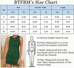 img 1 attached to BTFBM Sleeveless Bodycon Drawstring Dresses Women's Clothing