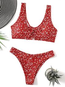 img 2 attached to 👙 Stay Cool and Stylish with SweatyRocks Womens Bikini Bathing Swimwear: Perfect Swimsuits & Cover Ups for Women