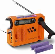 ⚡️ 【2021 upgraded】 wlitqukk 4000mah emergency weather radio - am/fm/noaa radio with backup phone charger, noaa alert, solar charging, hand crank, lamp, headphone jack, battery backup logo