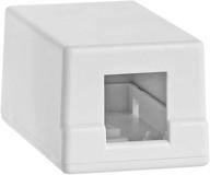 🔌 cmple - single port keystone jack surface mount box for network, rj45 single hole keystone jack surface mount box logo