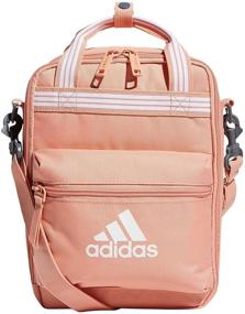 img 4 attached to adidas Squad Insulated Lunch Bag – Ambient Blush Pink: Stylish & Spacious for All-day Freshness!