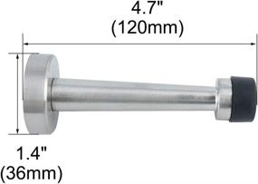 img 3 attached to Uxcell Дюймы Поймать Дверь Дверной упор Самоклеящаяся