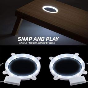 img 1 attached to 🌟 Enhance Your Cornhole Experience with Newsunshine Cornhole Ring Lights: Ultra-bright LED Lights for Standard Boards and Bags (2 Pack)