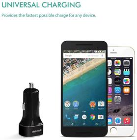img 2 attached to 🚗 Black USB Type C Car Charger - Nekteck 5.4A USB-C Car Charger Adapter with Type C and USB A Outputs for MacBook 12 Inch, LG G5, Google Nexus Pixel/Pixel XL, 5X/6P, HTC 10 and More