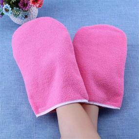 img 1 attached to Noverlife Paraffin Wax Bath Cotton Gloves & Booties for Moisturizing Hand and Foot Spa Treatment, including Paraffin Wax Warmer and Insulated Mitts for Women