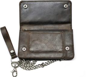 img 2 attached to Leather Biker Wallet Chain Pocket