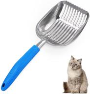 🐱 chi-buy: the ultimate metal cat litter scoop with tabs/round teeth - premium aluminum alloy pet kitty litter scooper logo