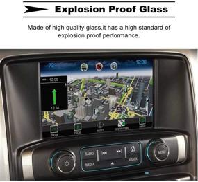 img 2 attached to 📱 ONGHSD 8-inch Tempered Glass Film: Ultimate Navigation Screen Protector for Chevy Colorado Z71 LT ZR2, Silverado 1500 LD 2500HD 3500HD - 2015-2019 Interior Accessories