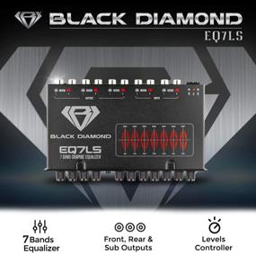 img 3 attached to 🔊 Black Diamond EQ7LS 7.5 DIN 7-Band Preamp Equalizer Car Audio EQ with Front, Rear, and Sub Output