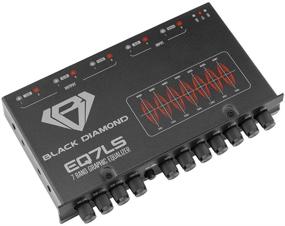 img 4 attached to 🔊 Black Diamond EQ7LS 7.5 DIN 7-Band Preamp Equalizer Car Audio EQ with Front, Rear, and Sub Output