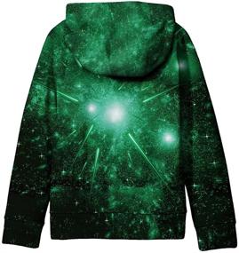 img 3 attached to 💫 Boys' Clothing: SAYM Galaxy Jackets with Fleece Hood