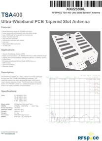 img 1 attached to 📡 RFSPACE TSA400: High-Performance Ultra Wide Band IoT Antenna for UWB TX/RX SDR Radar IOT GPR SIGINT EMC Test ADSB WiFi FVP Drone Video Vivaldi Antenna (375 MHz - 6 GHz)