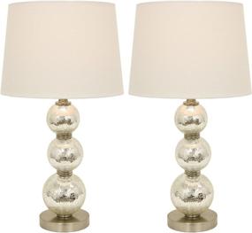 img 2 attached to 🏺 Mercury Silver Décor Therapy MP1063 Table Lamp: Enhancing Style and Function