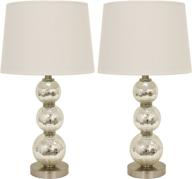 🏺 mercury silver décor therapy mp1063 table lamp: enhancing style and function логотип