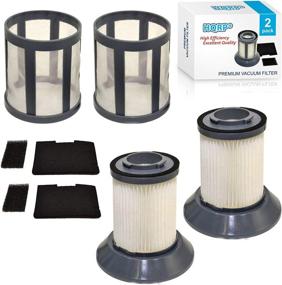 img 4 attached to HQRP Filter Set 2-Pack: Compatible Bissel 203-1535 Post-Motor & 🔍 203-1534 Pre-Motor Filters, Dirt Cup Filter Frame Base, Screen Vac Vacuum Cleaner