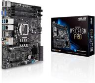 asus ws c246m pro: продвинутая lga1151 ecc ddr4 m.2 c246 серверная рабочая станция материнская плата micro atx для процессоров intel core 8-го поколения логотип