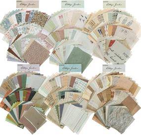 img 4 attached to 360 Sheets Vintage Scrapbook Paper Supplies for DIY Journaling, Writing, and Drawing - Aesthetic Retro Decorative Paper Sets for Scrapbooking, Travel Journal - 6 Packs