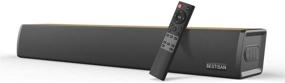 img 4 attached to Bestisan Bluetooth TV Sound Bar 60W 24-Inch with 3 Equalizer Modes, Remote Control, Powerful Speakers, Deep Bass, Optical Aux Coaxial Connection, Mount Kit, Wall Mountable - Enhanced Soundbar