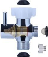 🚽 yuhx brass bidet t adapter with shut-off valve: 3 way 7/8 or 15/16 and 1/2 or 3/8 - premium metal t valve for bidet tee connector water diverter valve logo