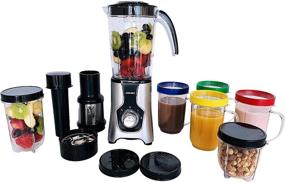 img 4 attached to JOSKEM High-Torque 22000 RPM Bullet Blender - Personal Blender with Interchangeable Blades, 🥤 4 Drink Cups - Blend, Grind, and Chop Nutritious Shakes, Smoothies, and Fruit Juices