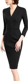 img 4 attached to 👗 Timeless and Refined Vintage Business Bodycon Women's Clothing and Dresses