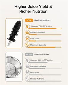 img 1 attached to Juicer Slow Masticating Vegetable Extractor