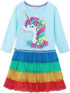 🌈 enchanting and vibrant hh family unicorn mermaid rainbow girls' clothing logo