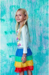 img 2 attached to 🌈 Enchanting and Vibrant HH Family Unicorn Mermaid Rainbow Girls' Clothing