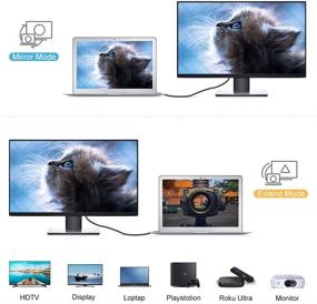 img 1 attached to 🔌 High-Speed 8K HDMI Cable 6.6ft: Next-Gen Ultra HD 48Gbps Cable - Ideal for PS5, PS4, Nintendo Switch, Xbox, QLED, Roku & VIZIO TVs - Dolby Vision, HDCP 2.2, eARC Supported