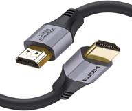 🔌 high-speed 8k hdmi cable 6.6ft: next-gen ultra hd 48gbps cable - ideal for ps5, ps4, nintendo switch, xbox, qled, roku & vizio tvs - dolby vision, hdcp 2.2, earc supported logo