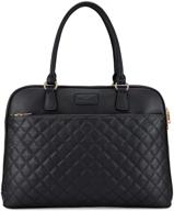 👜 plambag laptop tote bag for women - 15.6 inch laptop bag briefcase (black) logo