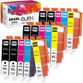 img 4 attached to ejet Compatible Ink Cartridge Replacement for HP 564XL 564 XL - 15-Pack, High Yield Ink for Photosmart, Deskjet, and Officejet Printers