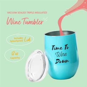 img 3 attached to 🍷 Curated Wine Gifts for Women - The Ultimate Wine Gift Basket with 8 Adorable Gifts, Including Wine Tumbler, Bath Bombs, Wine Charms, and More - Perfect for Wine Lovers - Find the Perfect Gift Basket for Her!