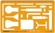 🔬 comprehensive template stencil for chemistry, chemical engineering, science, drafting, and design: symbols, technical drawing scale, and more logo