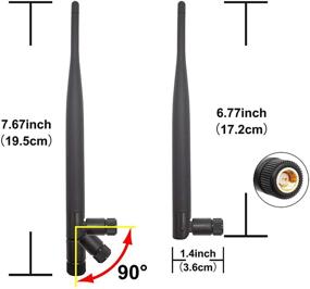 img 3 attached to 📡 Комплект антенны для шлюза LoRa с высоким коэффициентом усиления: 915МГц Omni 5dbi Gain с разъемом SMA Male с кабелем продления 3,3 фута и кронштейном для монтажа