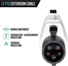 img 2 attached to 🔌 Lectron 20ft/6m J1772 EV Charger Extension Cable - Enhance EV Charging Flexibility for Your Electric Vehicle with Full J1772 Compatibility